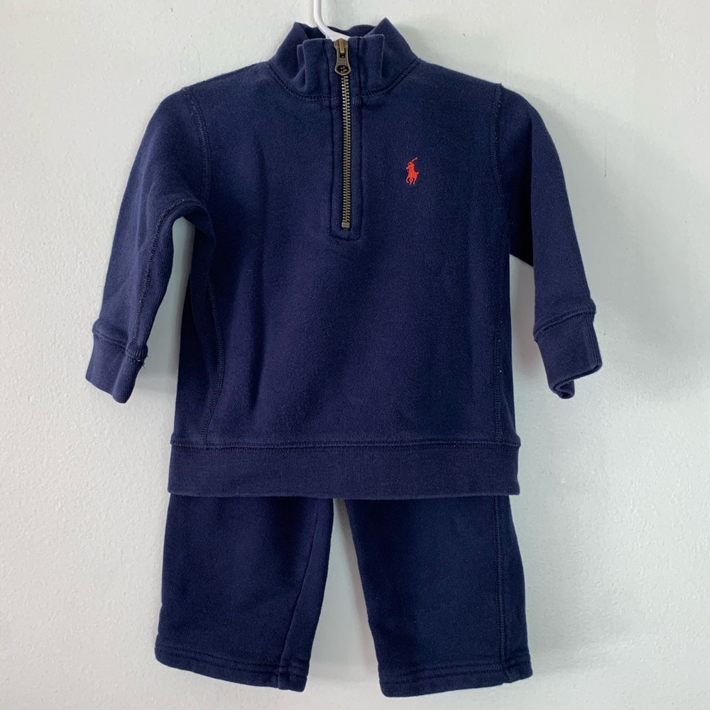 Polo by Ralph Lauren Navy Sweat Suit in 18 Months